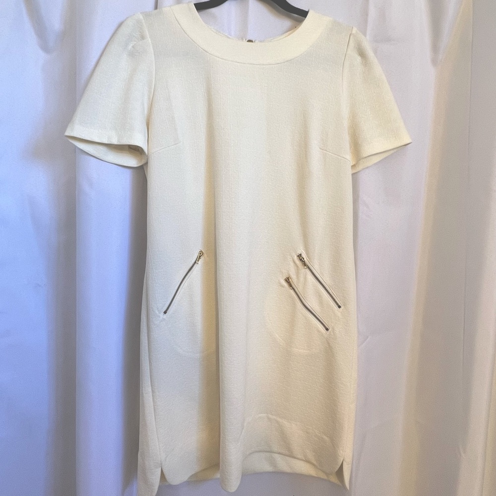 Cream Shift Dress